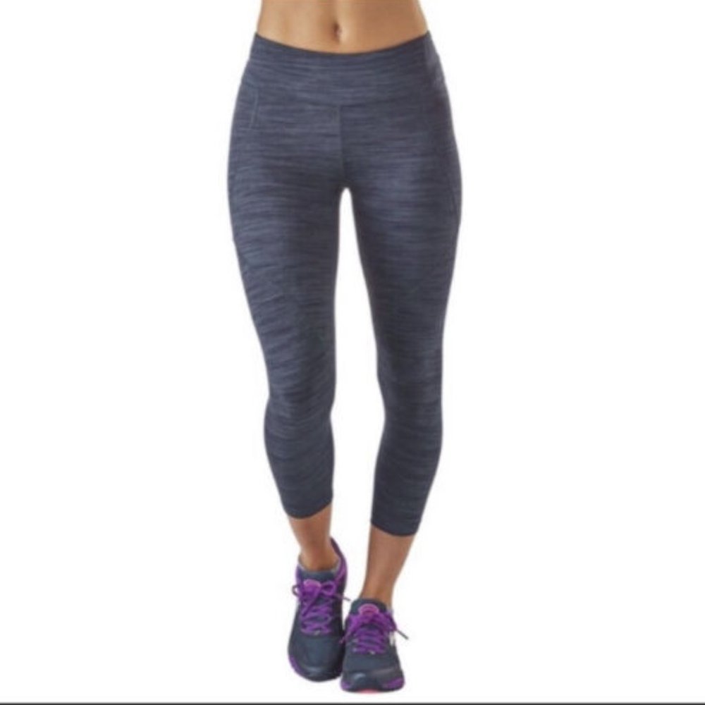 Patagonia Center Crop Space Dye Navy Blue Leggings